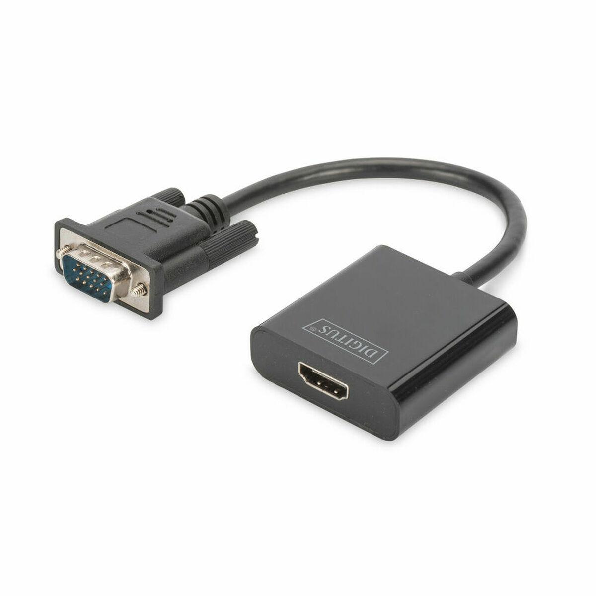 Adaptador HDMI para VGA Digitus DA-70473 Preto