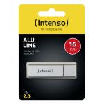 Memória USB INTENSO Alu Line Prata 16 GB