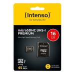 Cartão de Memória Micro SD com Adaptador INTENSO 34234 UHS-I Premium