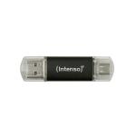 Memória USB INTENSO Twist Line 256 GB Antracite (2 Unidades)