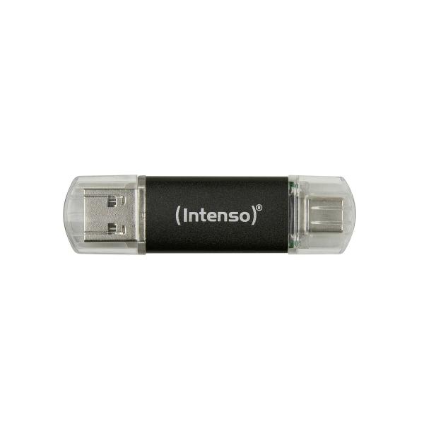 Memória USB INTENSO Twist Line 256 GB Antracite (2 Unidades)
