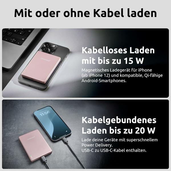 Powerbank INTENSO MW5000 5000 mAh Cor de Rosa