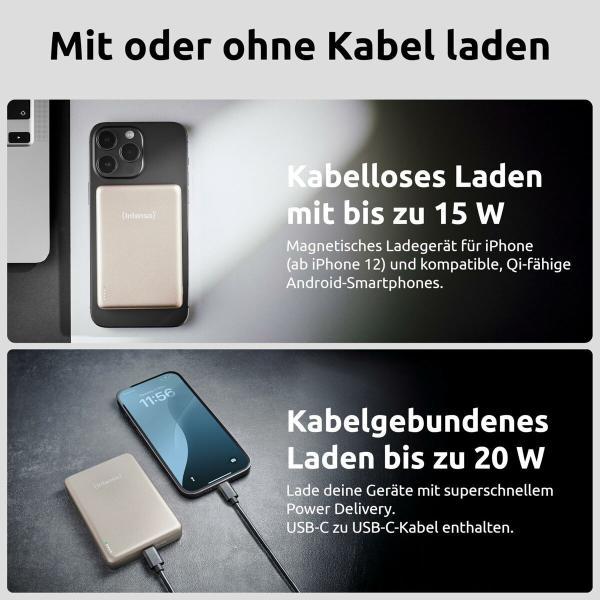 Powerbank INTENSO 7344031 Champanhe Champagne 50 W 10000 mAh
