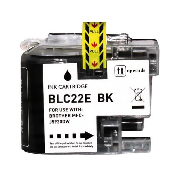 Tinteiro Compatível Brother LC22E Substitui LC22EBK Preto — Recondicionado