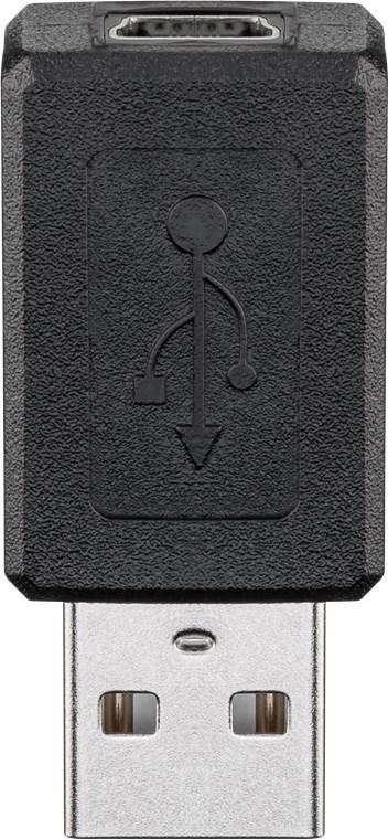 Ficha Adaptadora USB A 2.0 Macho - mini - USB B Fêmea - GOOBAY