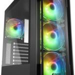Caixa ATX TK4 RGB (Preto) - SHARKOON