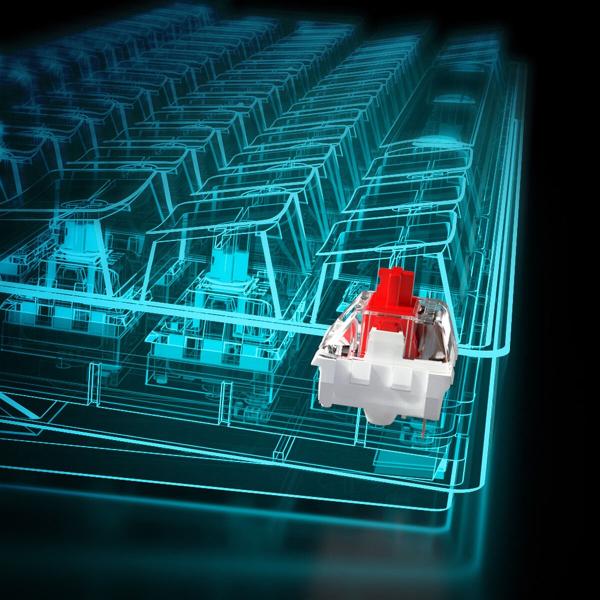 Teclado Sharkoon SGK50 S4 Branco Qwerty espanhol