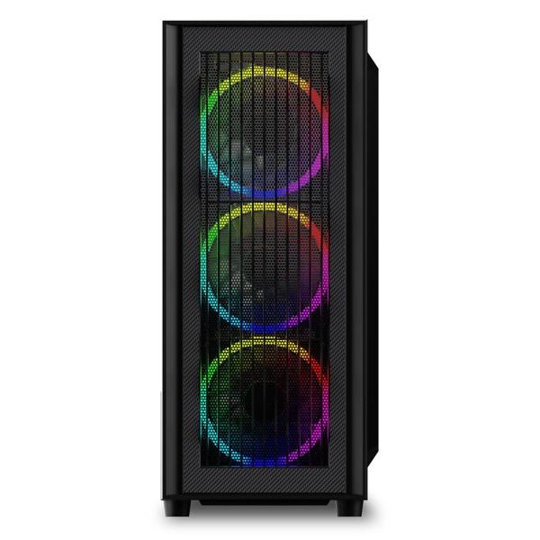 Caixa Semitorre ATX Sharkoon RGB Wave Preto