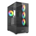 Caixa Semitorre ATX Sharkoon AK6 RGB Preto