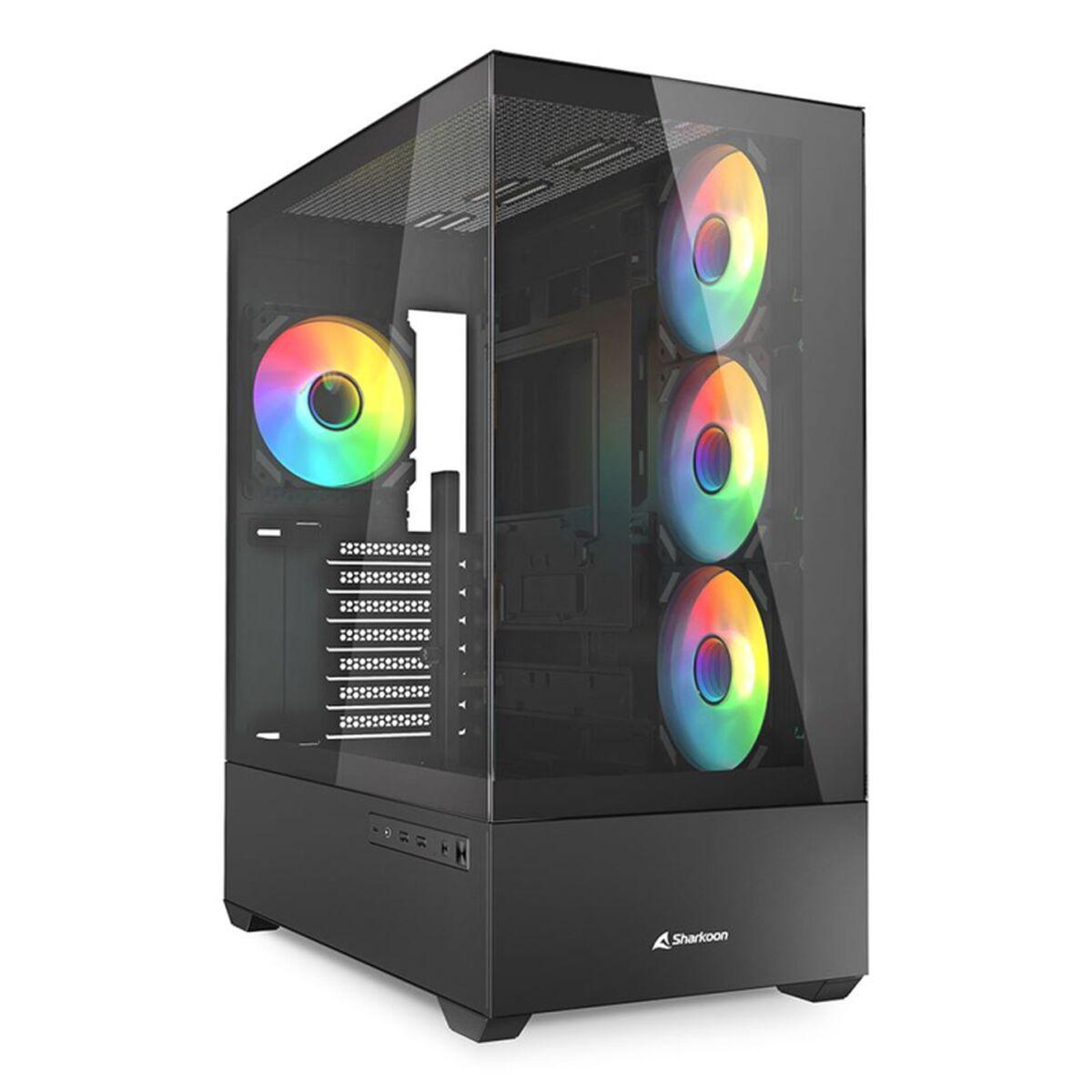 Caixa Semitorre ATX Sharkoon AK6 RGB Preto