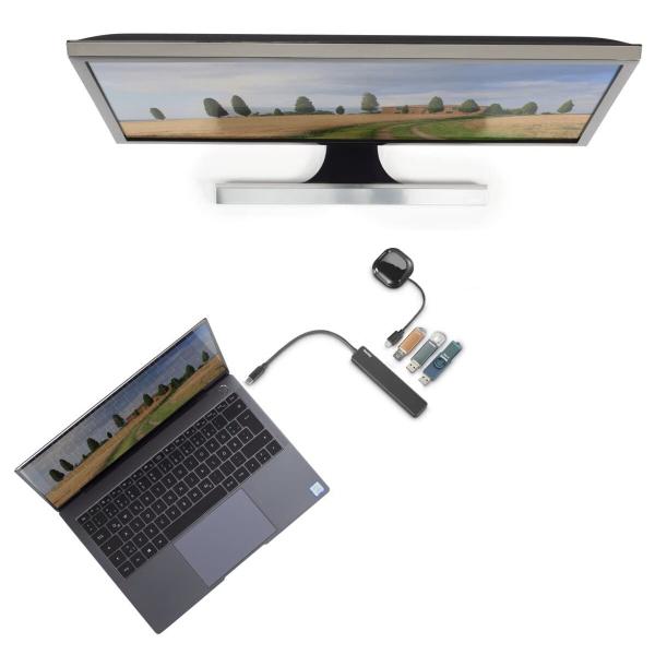 Hub USB Hama 00200117 Preto 60 W