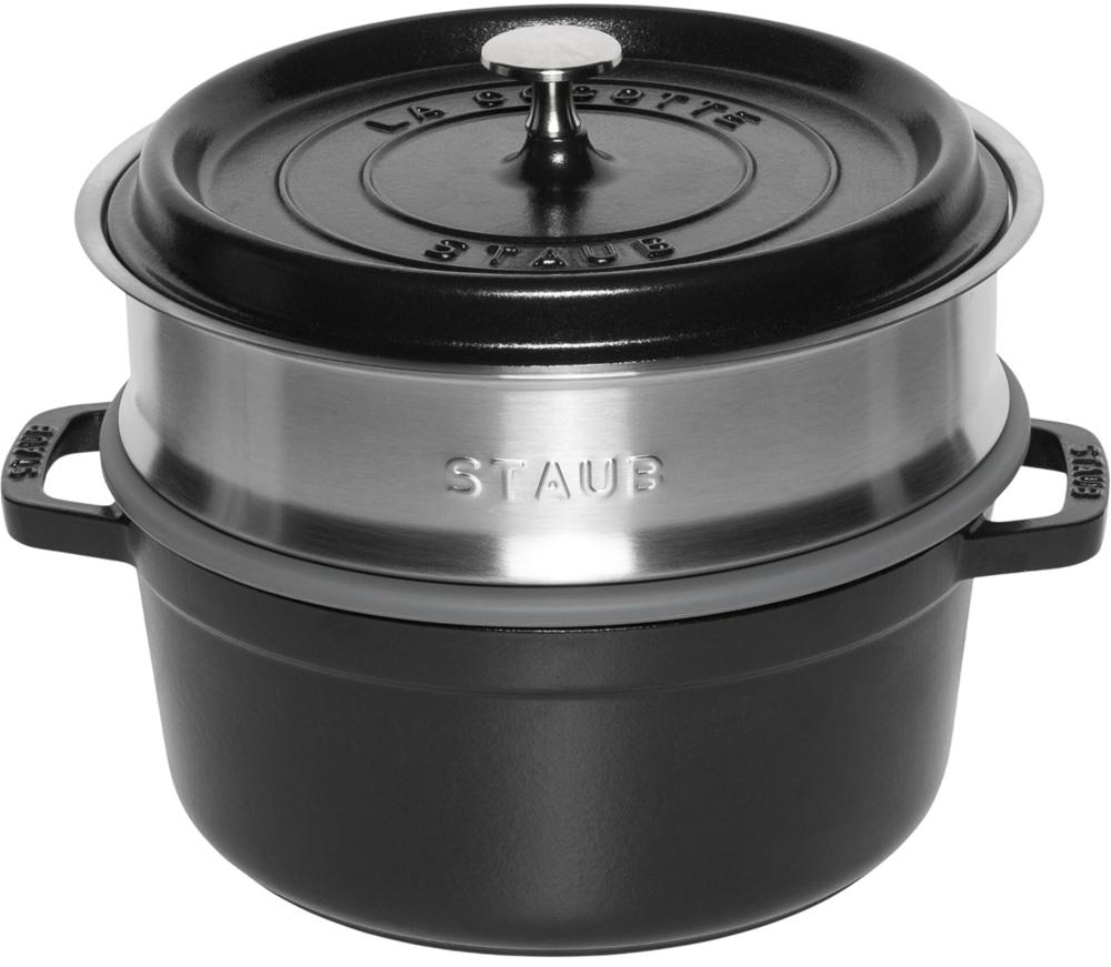 Caçarola La Cocotte Redonda de Ferro Fundido 24cm 3.8L (Preto) - STAUB