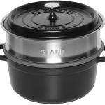 Caçarola La Cocotte Redonda de Ferro Fundido 24cm 3.8L (Preto) - STAUB