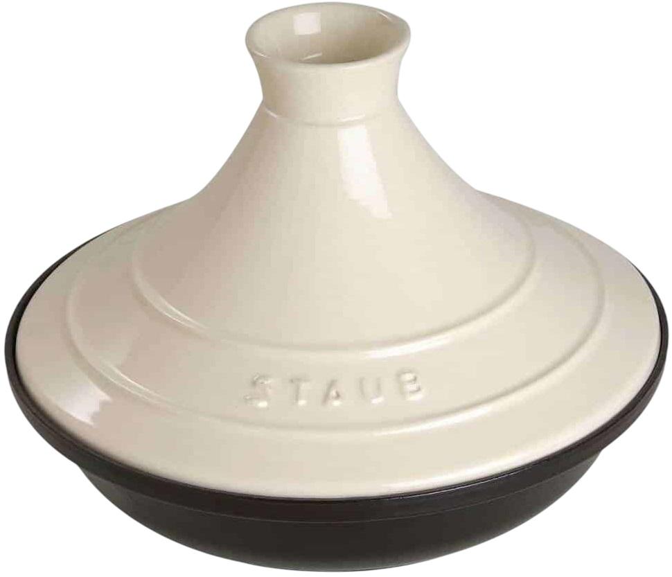 Caçarola TAJINE Redonda 2L 28cm (Preto/Creme) - STAUB