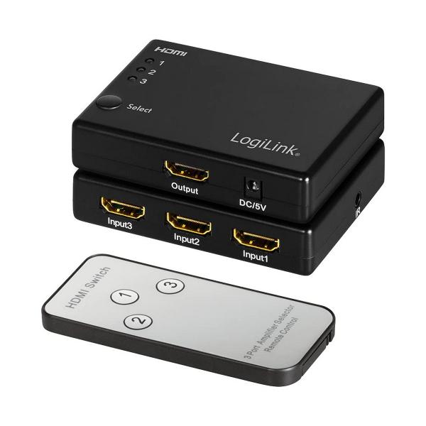 Comutador HDMI LogiLink