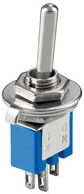 Interruptor Mini de Alavanca ON - ON 3A