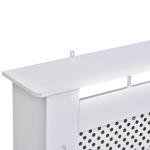 Cobertura de Radiador de MDF Cobertura para Radiador com Prateleira Estilo Moderno 111,5x82x19 cm Branco