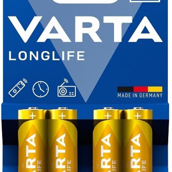 Blister 4x Pilhas Alcalinas LR6 AA Long Life Extra Power - VARTA