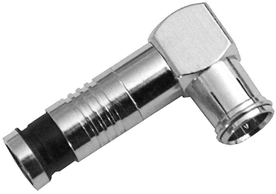 Ficha F Rápida RG6 Angular 90º Compressão - TELEVES