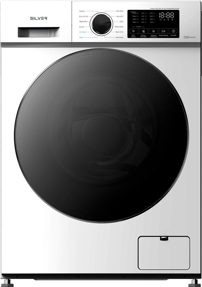 Máquina de Lavar e Secar Roupa 10/6Kg 1400RPM (Branco) - SILVER