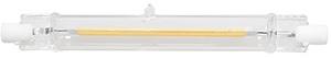 Lampada LED SLIM R7S 118mm 9W 360º Branco Q. 3000K 1000Lm (Vidro)