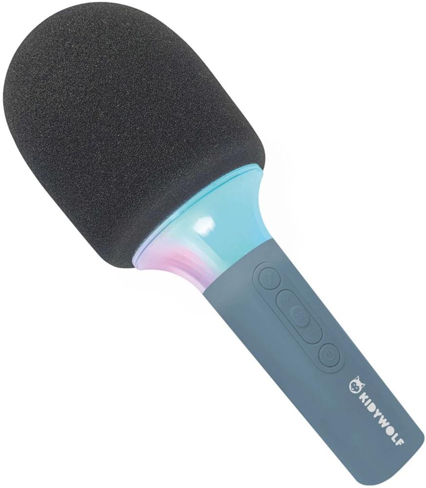Microfone Bluetooth de Karaoke c/ Luz Azul - KIDYWOLF