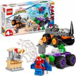 LEGO Marvel Spider - Man Confronto de Camiões Hulk vs. Rhino - 10782