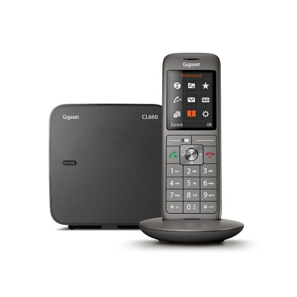 Telefone sem fios Gigaset CL660A Duo Cinzento Antracite