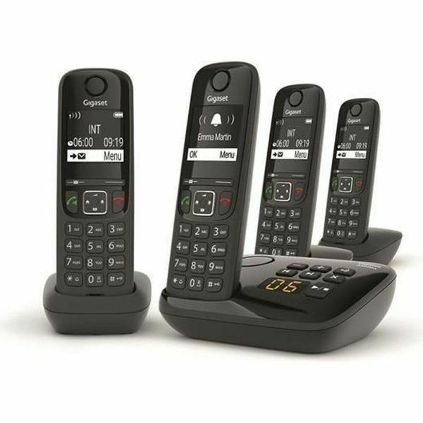 Telefone sem fios Gigaset AS690A Quattro Preto