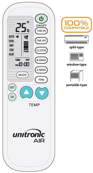 Comando Universal Ar Condicionado (AIR) - UNITRONIC