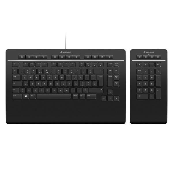 Teclado 3Dconnexion 3DX-700092 Preto Qwerty US