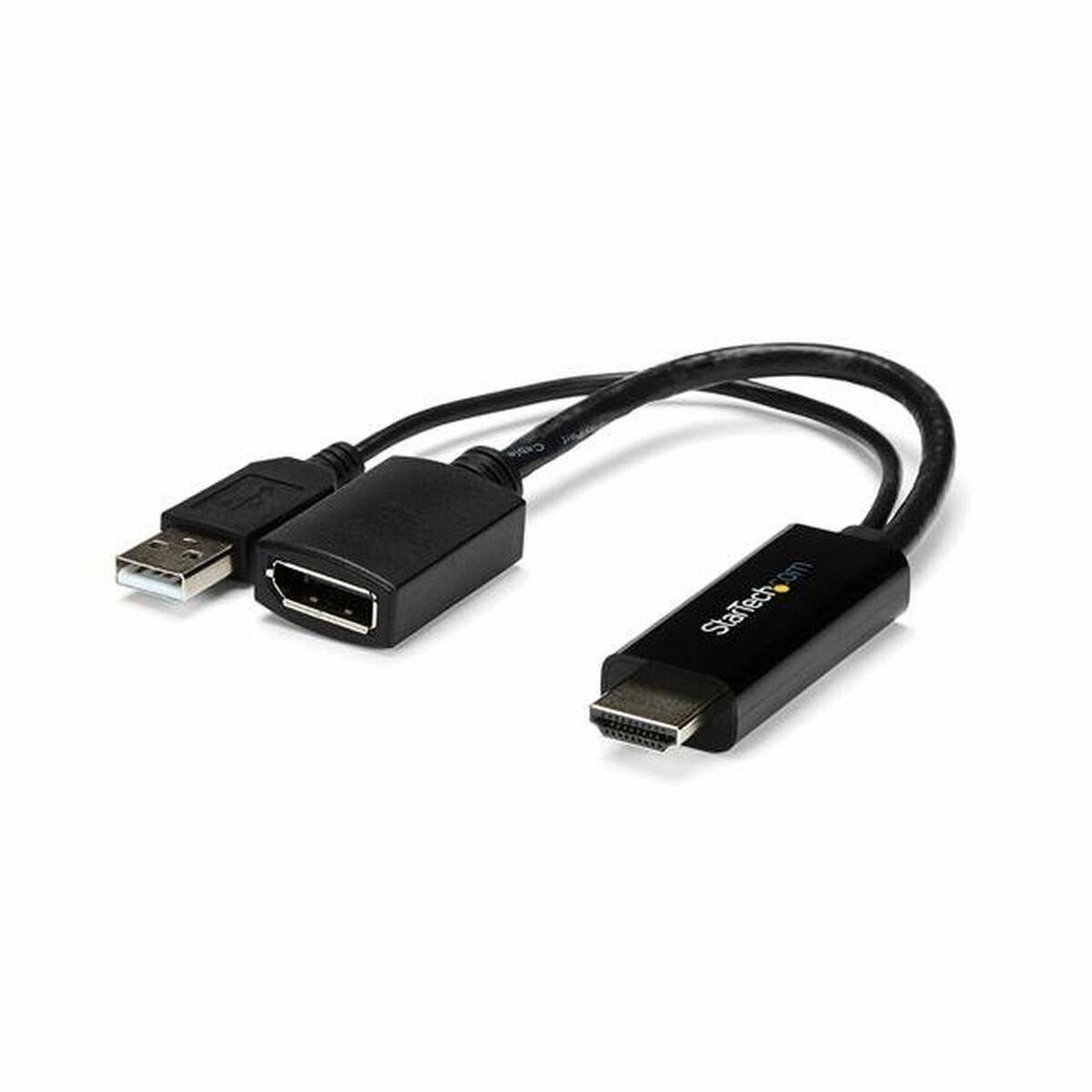 Adaptador DisplayPort para HDMI Startech HD2DP                Preto 4K