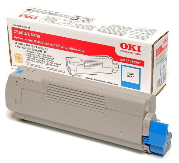 Toner OKI C5600/C5700 - Cyan (2k)