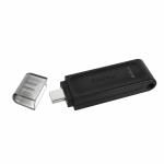 Memória USB Kingston DT70/64GB usb c Preto 64 GB