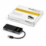 Adaptador USB para VGA/HDMI Startech USB32HDVGA Preto 4K Ultra HD