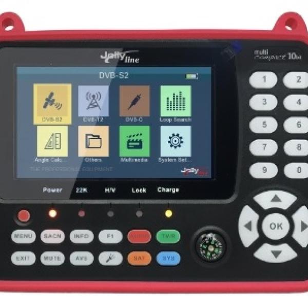 Medidor de Campo 4,3 Multi Compact (DVB, Fibra Óptica) 10BIT - JollyLine