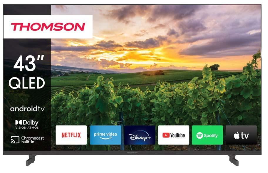 Smart TV 43 43QA2S13 4K Ultra HD Wi - Fi (Cinzento) - THOMSON