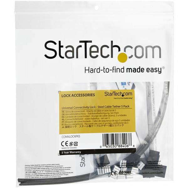 Cabo de Segurança Startech CONNLOCKPK5          5 Unidades