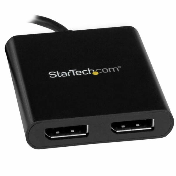 Adaptador USB C para DisplayPort Startech MSTCDP122DP Preto