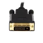 Adaptador DisplayPort para adaptador DVI Startech DP2DVIMM3BS Preto 90 cm