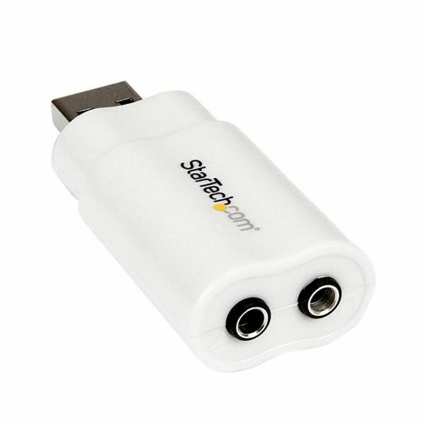 Placa de Som Externa USB Startech ICUSBAUDIO Branco