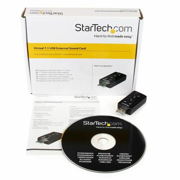 Placa de Som Externa Startech ICUSBAUDIO7