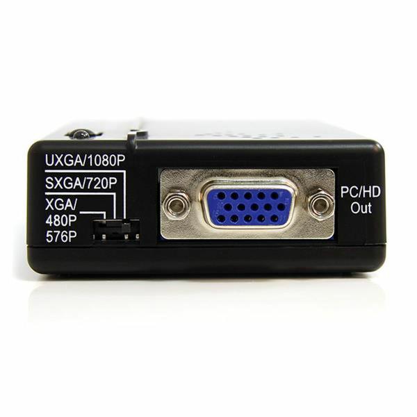 Adaptador Startech VID2VGATV2 1600 x 1200 px Preto