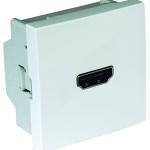 Tomada HDMI Ligação Parafuso - 2 Módulos (Branco) - EFAPEL 45436 SBR
