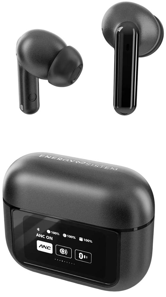 Auriculares Bluetooth True Wireless Display (Preto) - ENERGY SISTEM
