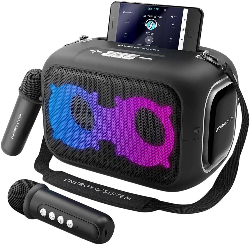 Coluna Bluetooth KaraokeStar c/ Microfone e Luz LED - ENERGY SISTEM
