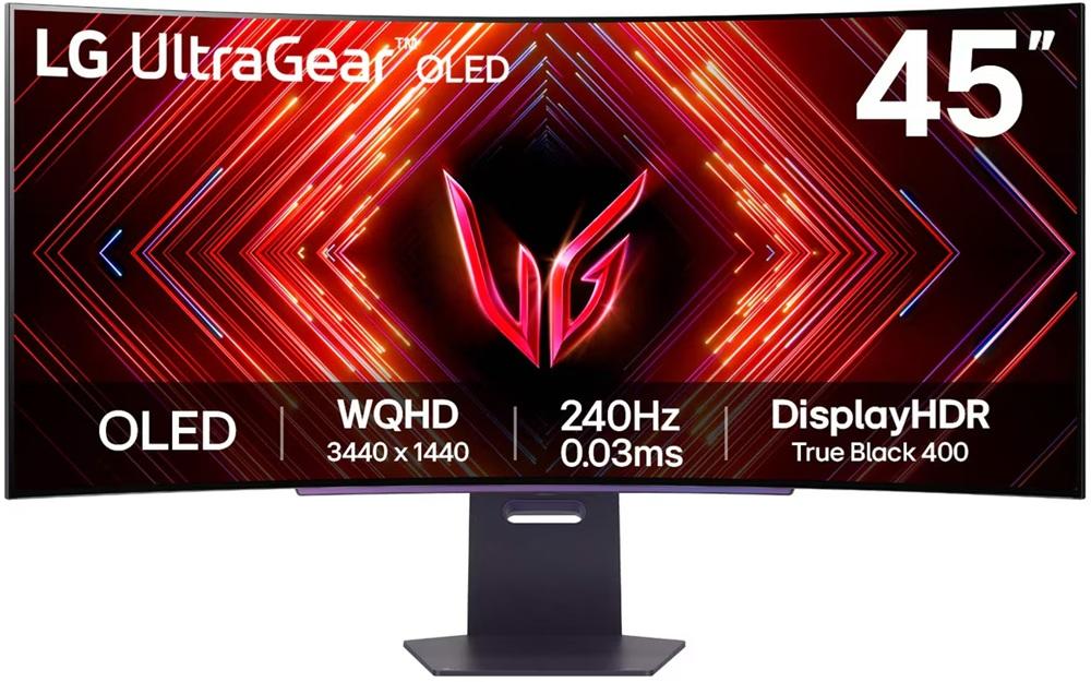 Monitor Curvo UltraGear OLED 45 Wide Quad HD (Preto) - LG