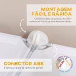 Armário Modular de Plástico Armário Modular com 6 Cubos Organizador de Roupas Sapatos Brinquedos 75x37x73cm Branco