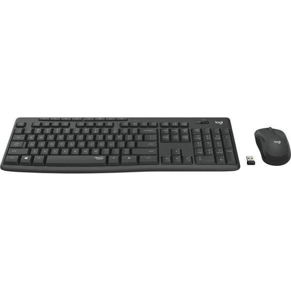 Teclado e Rato sem Fios Logitech 920-009870 Sem Fios Preto Cinzento Grafite português
