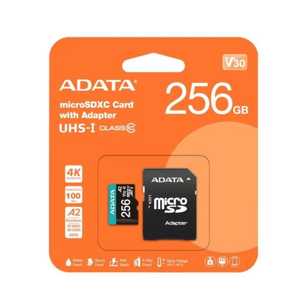 Cartão Micro SD Adata AUSDX256GUI3V30SA2 256 GB